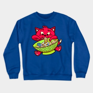 Kitty Loves Ramen Crewneck Sweatshirt